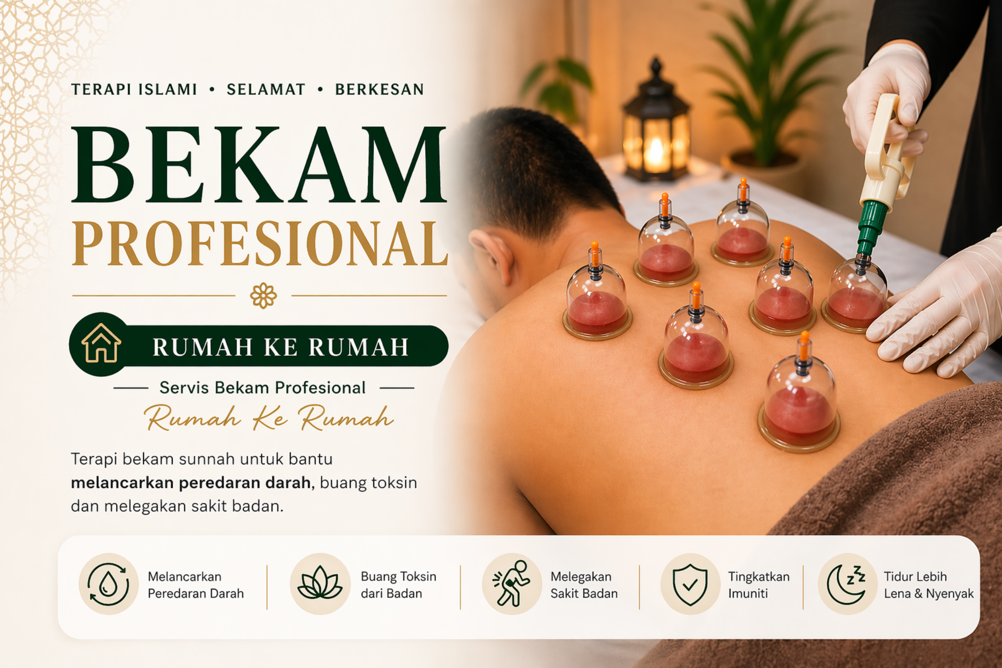 Servis Bekam Profesional Rumah Ke Rumah